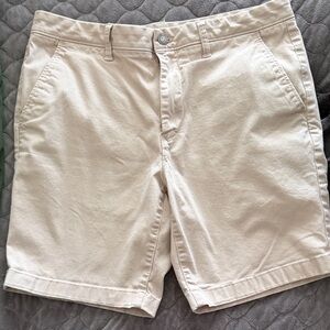 Classic Tan Flat Front Men's Shorts